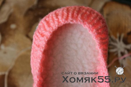 Детские тапочки крючком «Весеннее настроение»