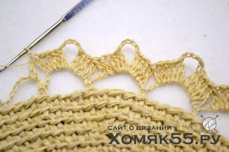 МК Круглая салфетка (вязание крючком)