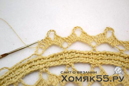 МК Круглая салфетка (вязание крючком)