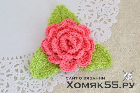 МК Роза (вязание крючком)