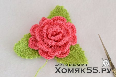 МК Роза (вязание крючком)