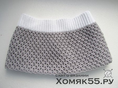 Вязаная пляжная мини-юбка для девочки