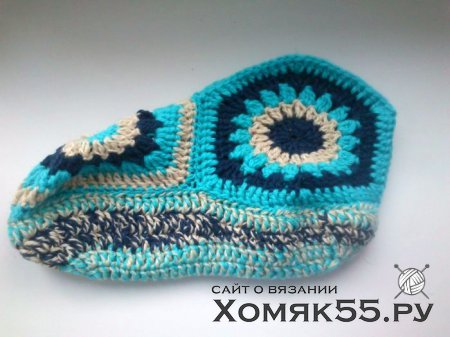 МК по вязанию тапочек-сапожек из мотивов