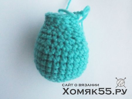 Мятный мишка крючком