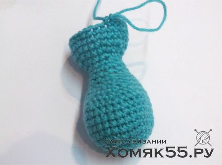 Мятный мишка крючком