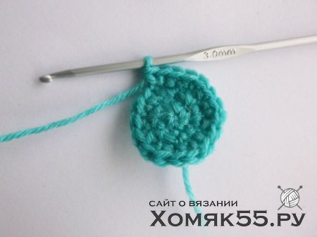 Мятный мишка крючком