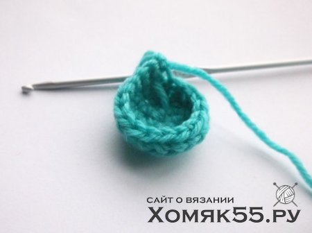 Мятный мишка крючком