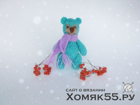 Мятный мишка крючком