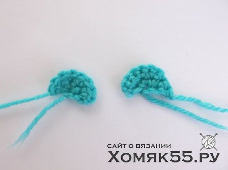 Мятный мишка крючком