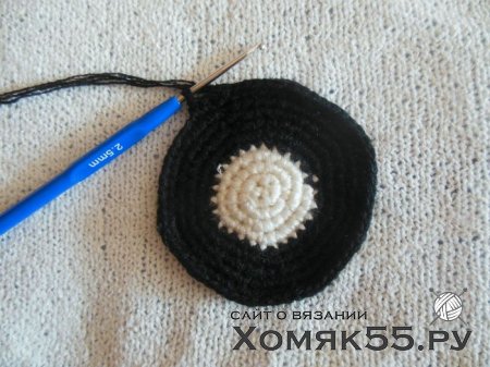 МК "Экскаватор". Вязаная аппликация крючком