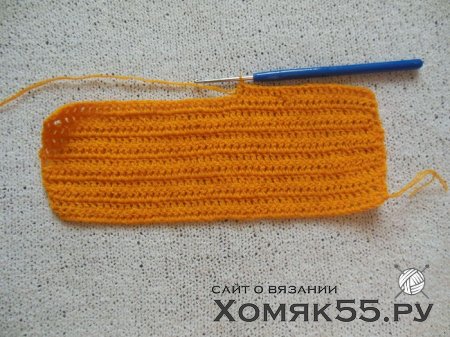 МК "Экскаватор". Вязаная аппликация крючком