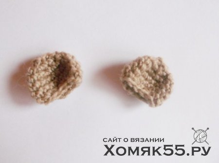 Мишка новогодний крючком