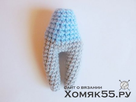 Мышка снегурочка крючком