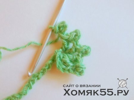 Настольная елочка крючком