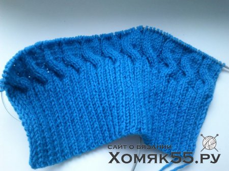 Как сязать шапку спицами