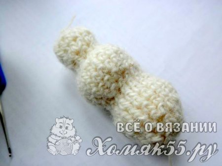 Снеговик крючком