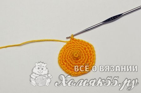 Фрукты крючком - вязаный лимон на елку