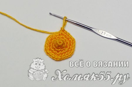 Фрукты крючком - вязаный лимон на елку