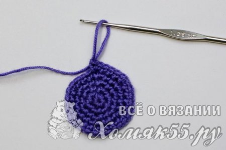 Овощи крючком - вязаный баклажан на елку