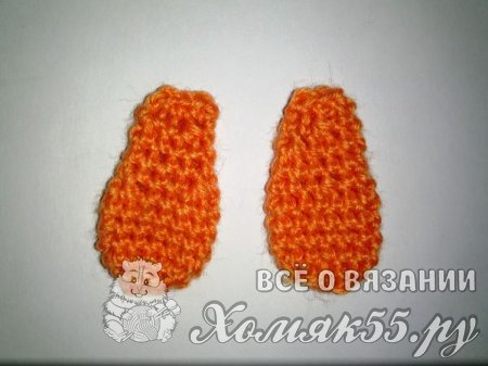 Собачка - валентинка крючком