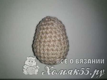 Собачка - валентинка крючком