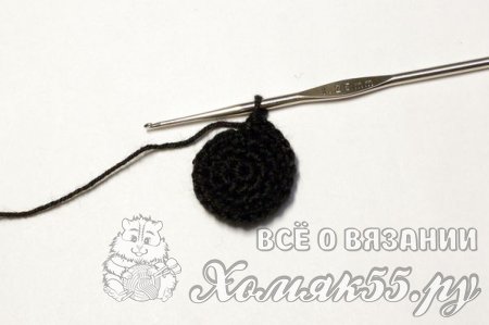 Лиса и колобок крючком