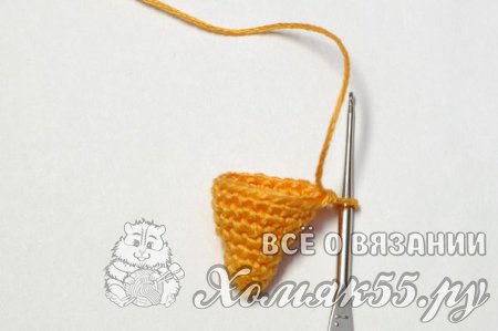 Лиса и колобок крючком