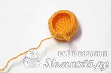 Лиса и колобок крючком