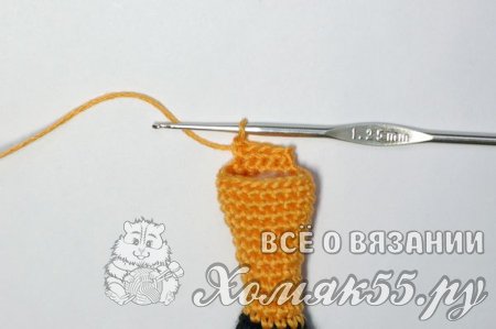 Лиса и колобок крючком