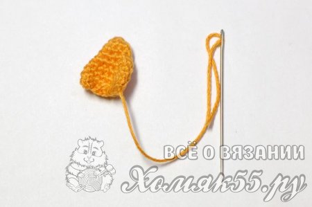 Лиса и колобок крючком