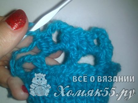 Митенки спицами и крючком