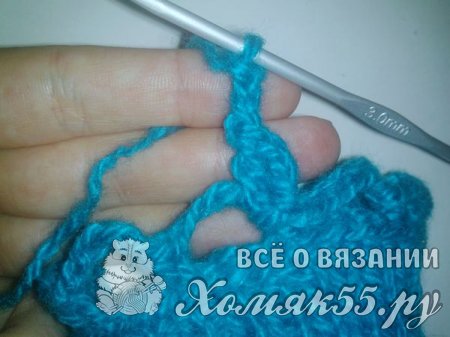 Митенки спицами и крючком