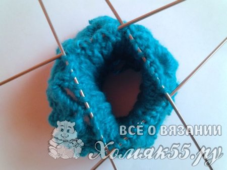 Митенки спицами и крючком