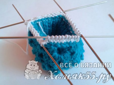 Митенки спицами и крючком