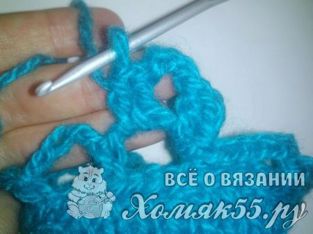 Митенки спицами и крючком