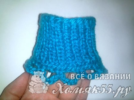 Митенки спицами и крючком