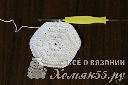 Прихватка «Цветочная полянка» крючком