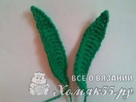 Цветы в горшке крючком