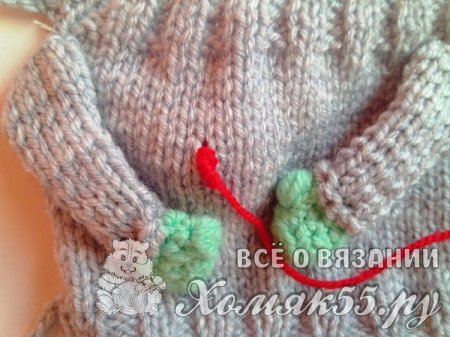Свитер для кружки спицами