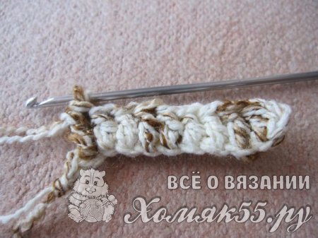 Пинетки-сандали спицами и крючком