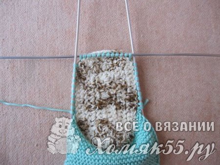 Пинетки-сандали спицами и крючком
