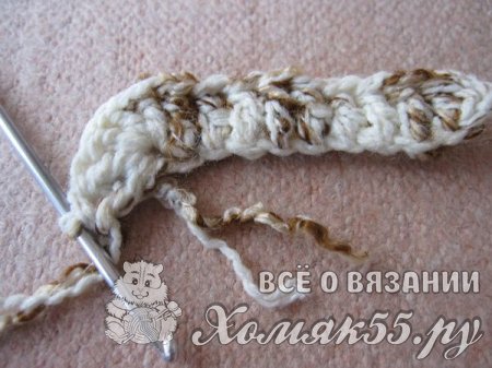 Пинетки-сандали спицами и крючком
