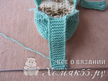 Пинетки-сандали спицами и крючком