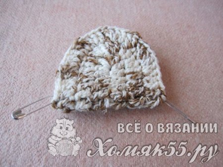 Пинетки-сандали спицами и крючком