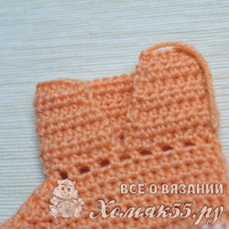 Пинетки для малышки крючком