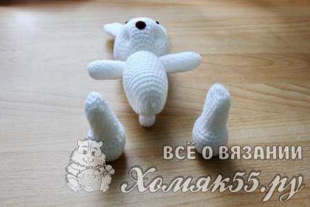 Вязаный заяц крючком