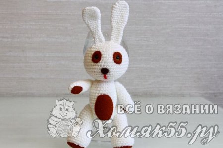 Вязаный заяц крючком