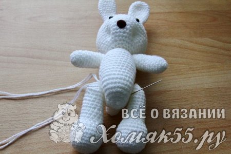 Вязаный заяц крючком