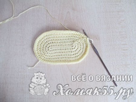Пинетки с ромашками крючком