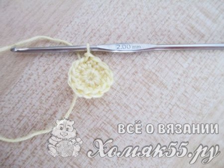 Пинетки с ромашками крючком